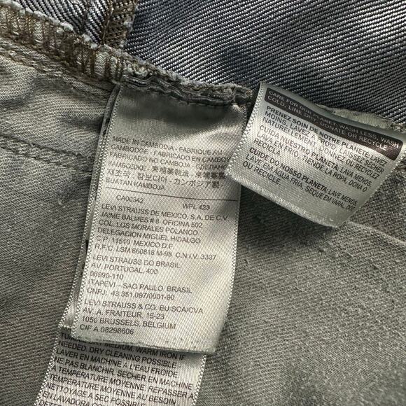 Levis 514 Jeans Red Tab Flap Pockets Blue Mens 38x31 Bootcut Mid Wash Denim - Picture 11 of 13